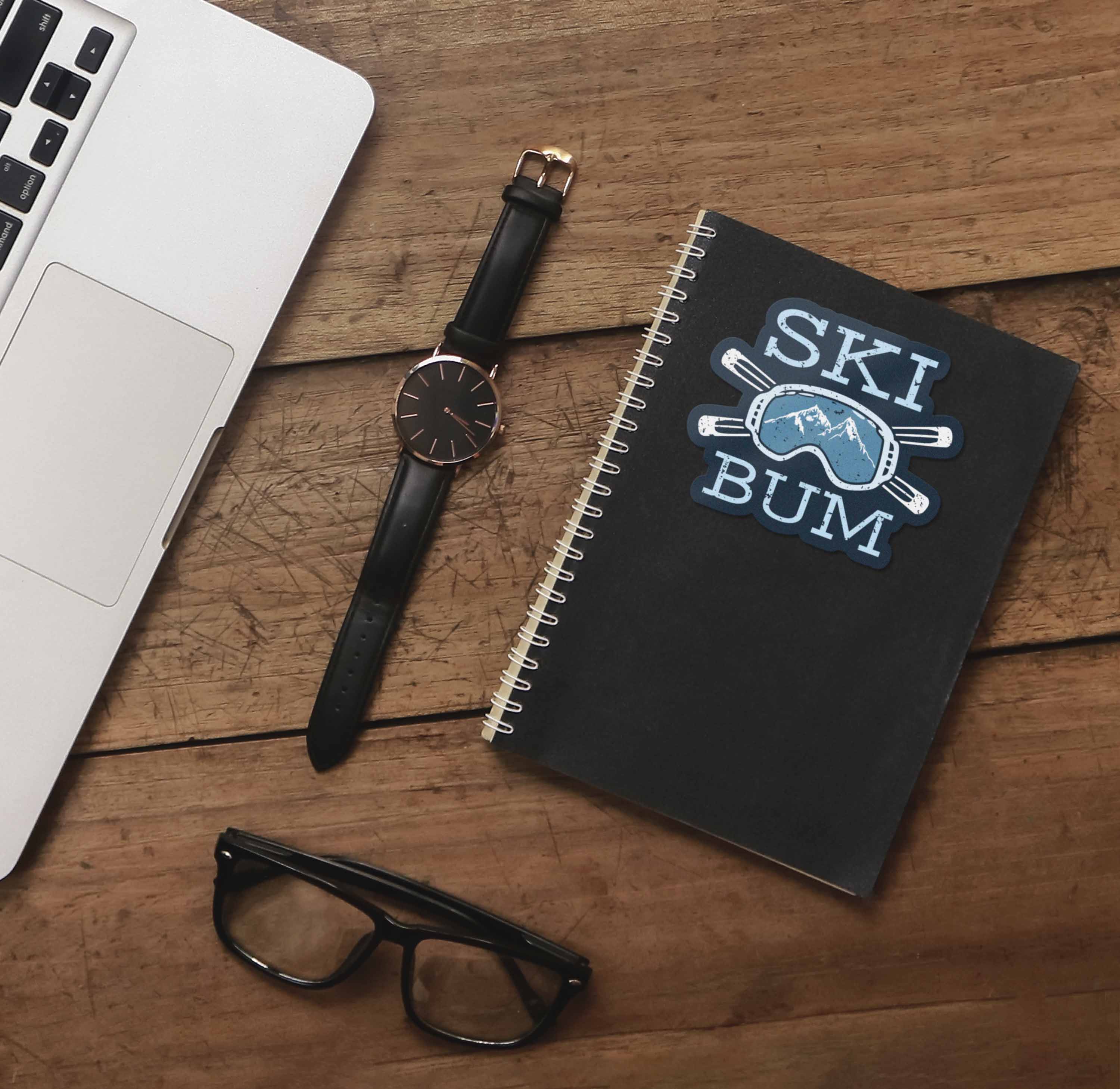 Ski Bum Winter Sports Sticker