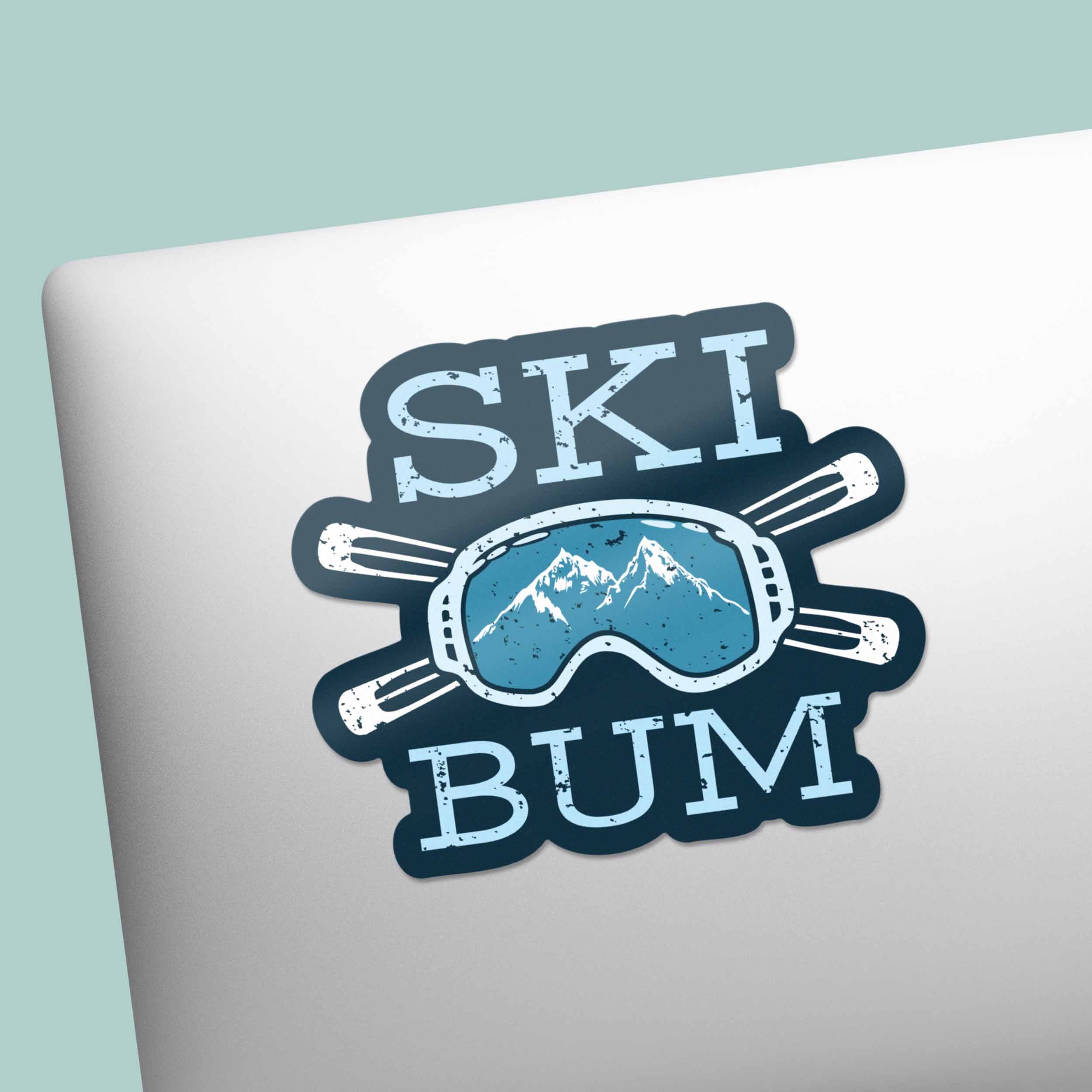 Ski Bum Winter Sports Sticker