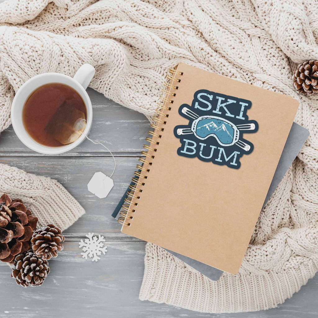 Ski Bum Winter Sports Sticker