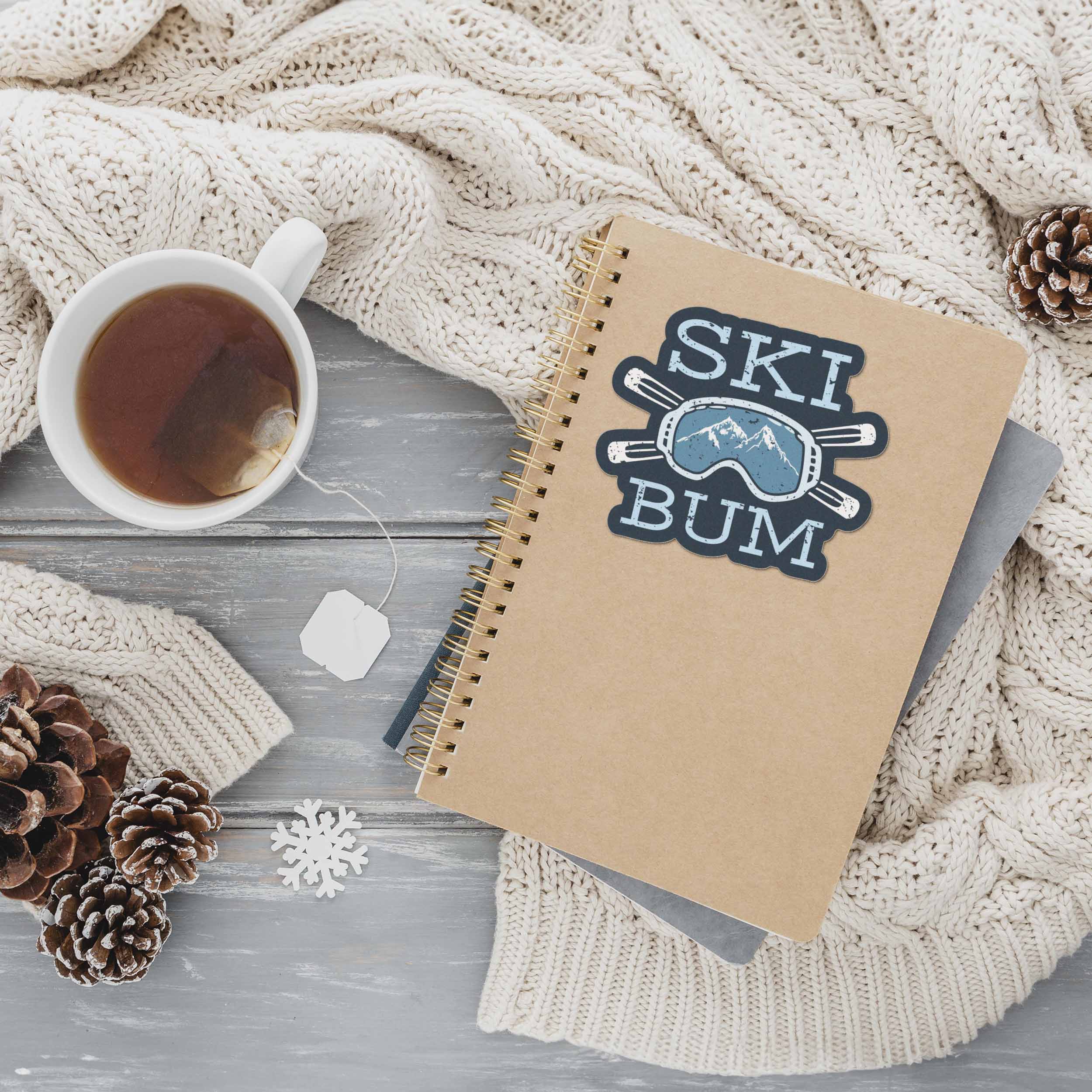 Ski Bum Winter Sports Sticker