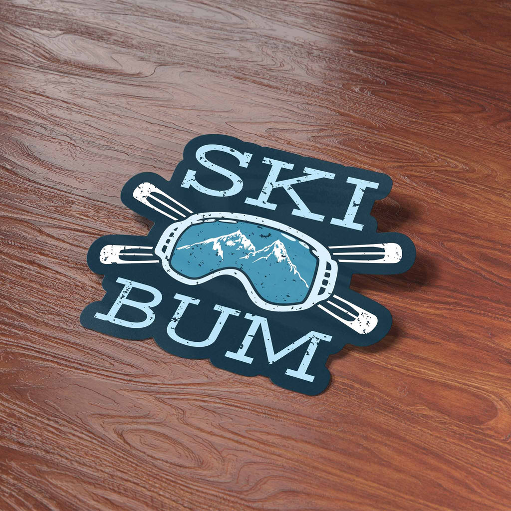 Ski Bum Winter Sports Sticker