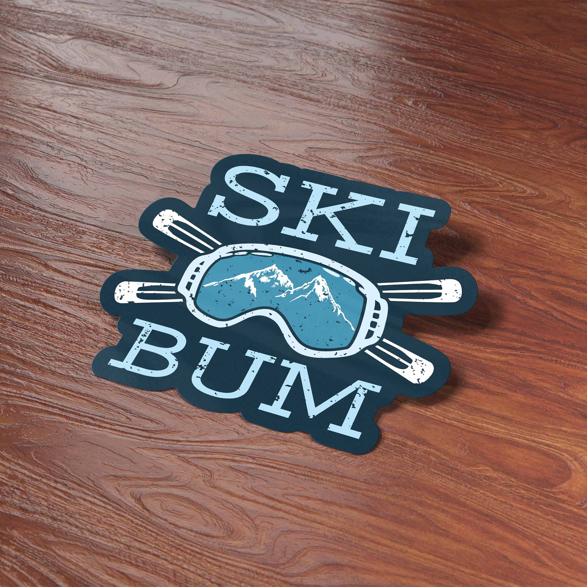 Ski Bum Winter Sports Sticker