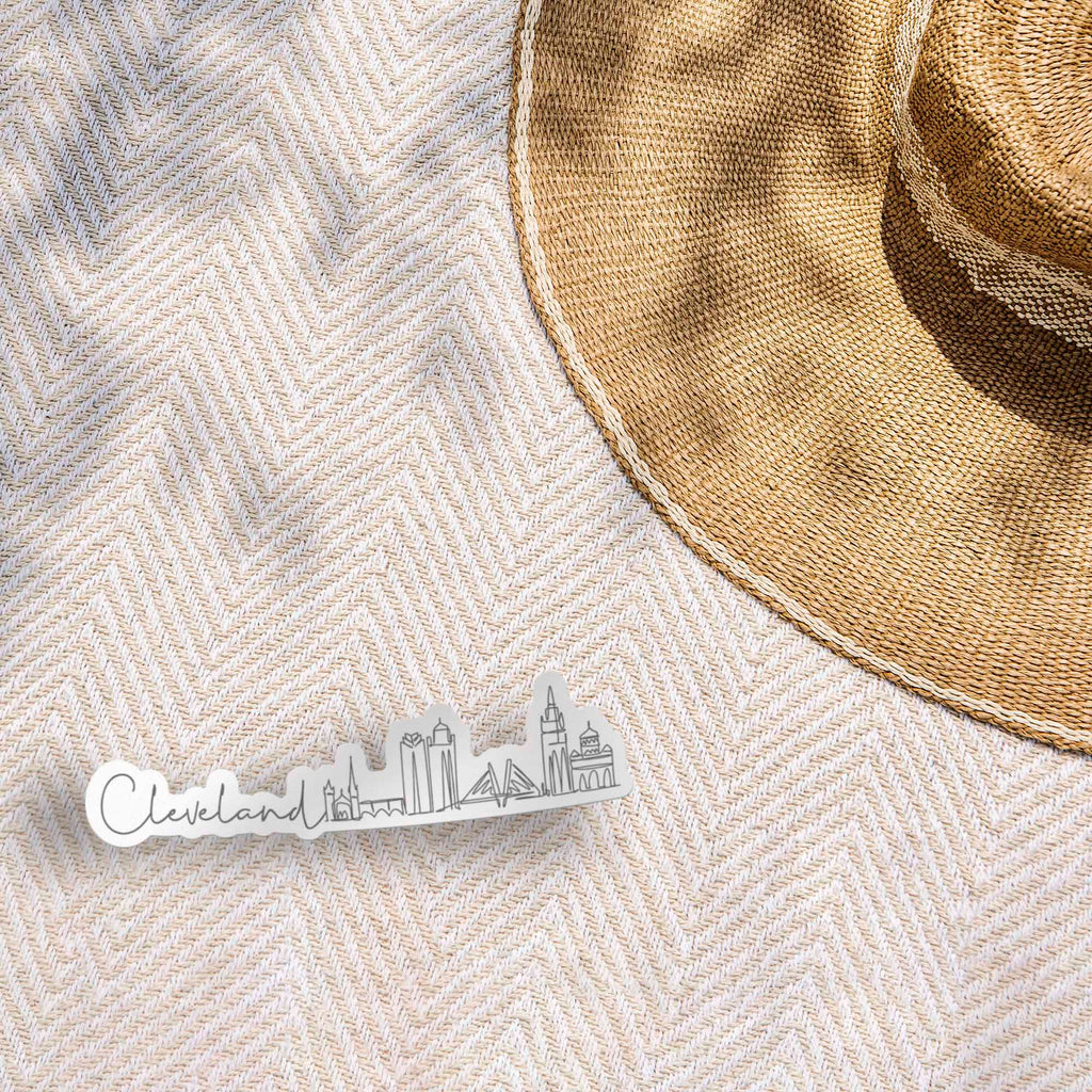 Cleveland Ohio City Skyline Sticker