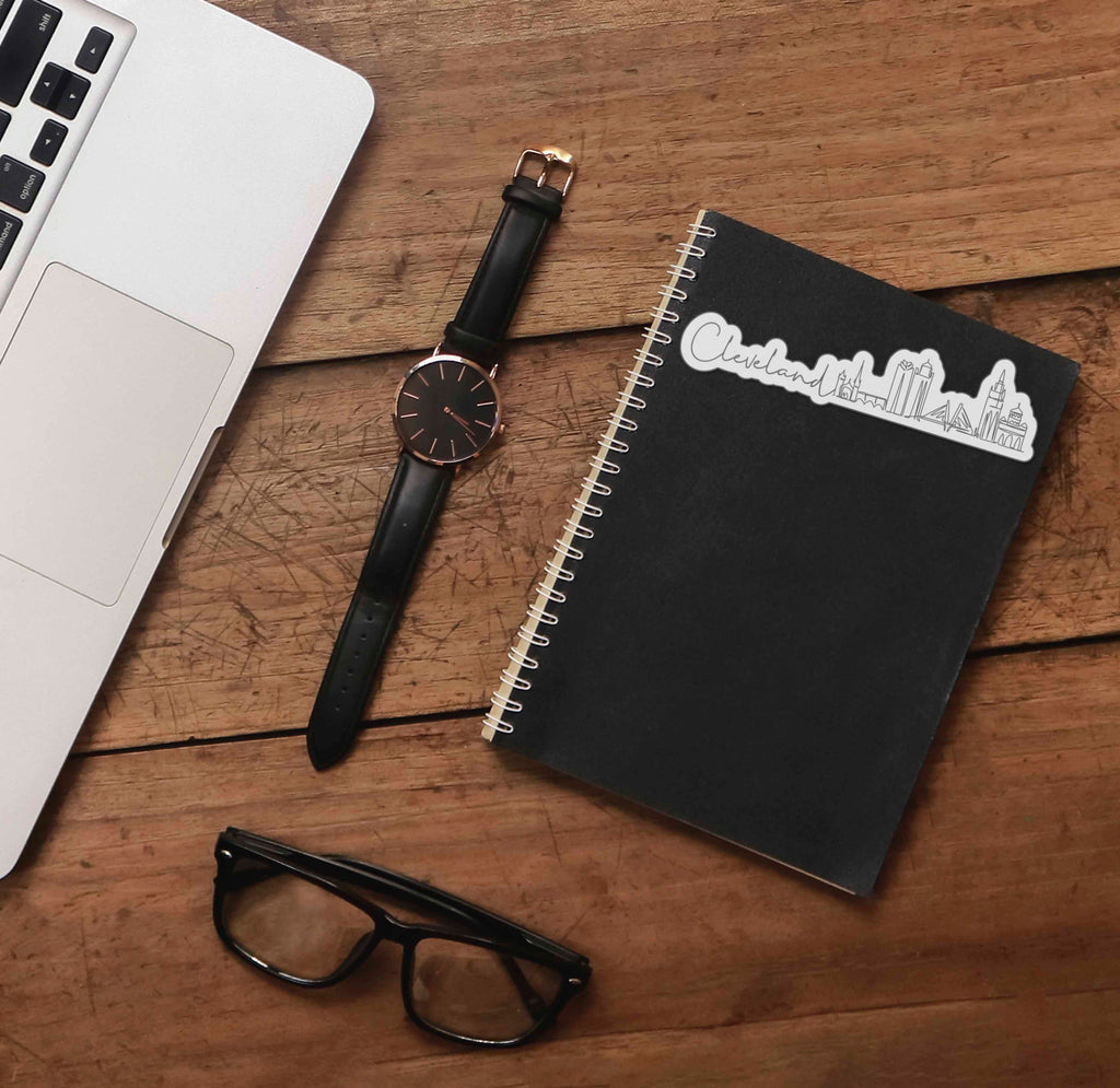 Cleveland Ohio City Skyline Sticker
