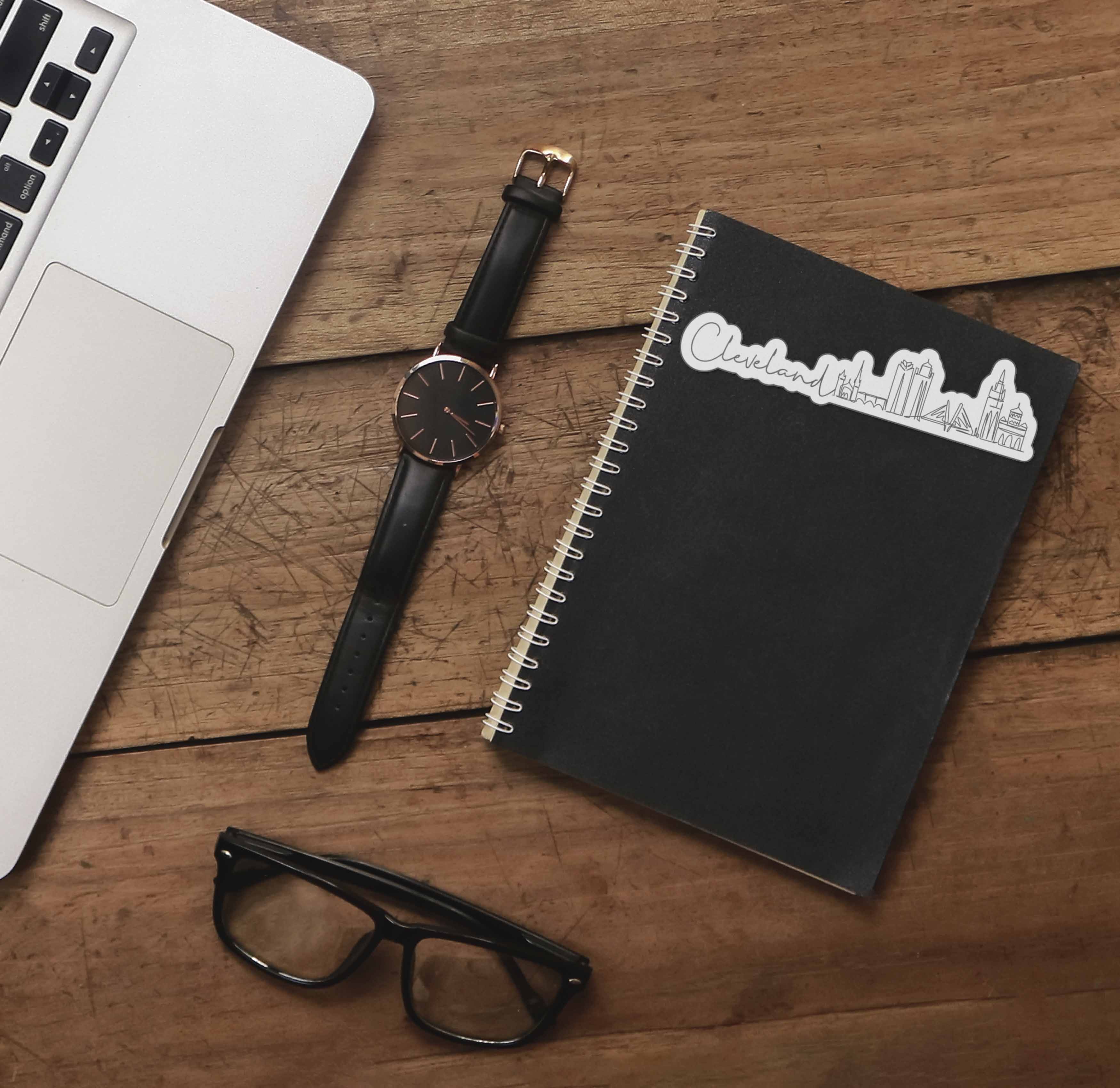 Cleveland Ohio City Skyline Sticker