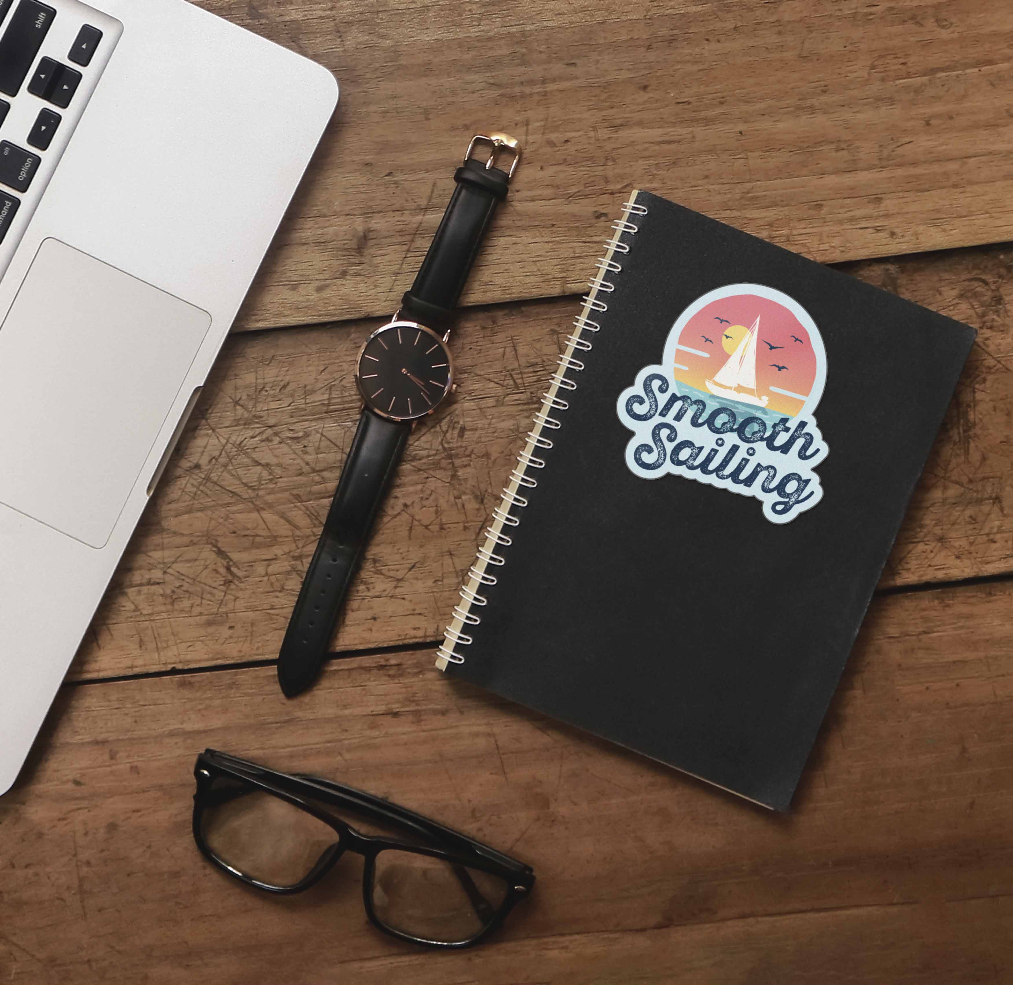 Smooth Sailing Boat Sticker