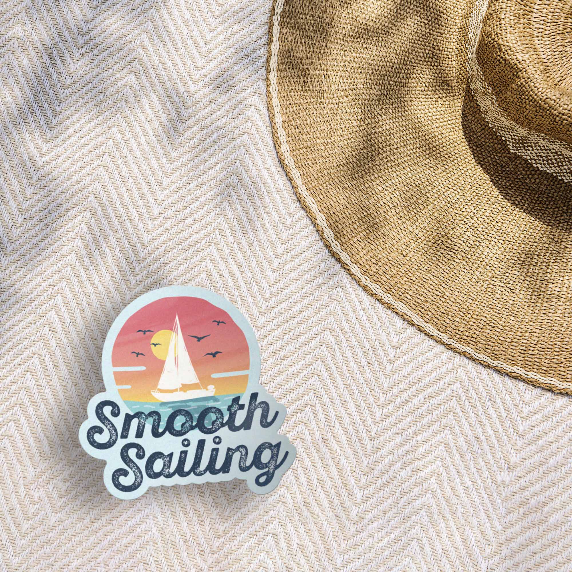 Smooth Sailing Boat Sticker