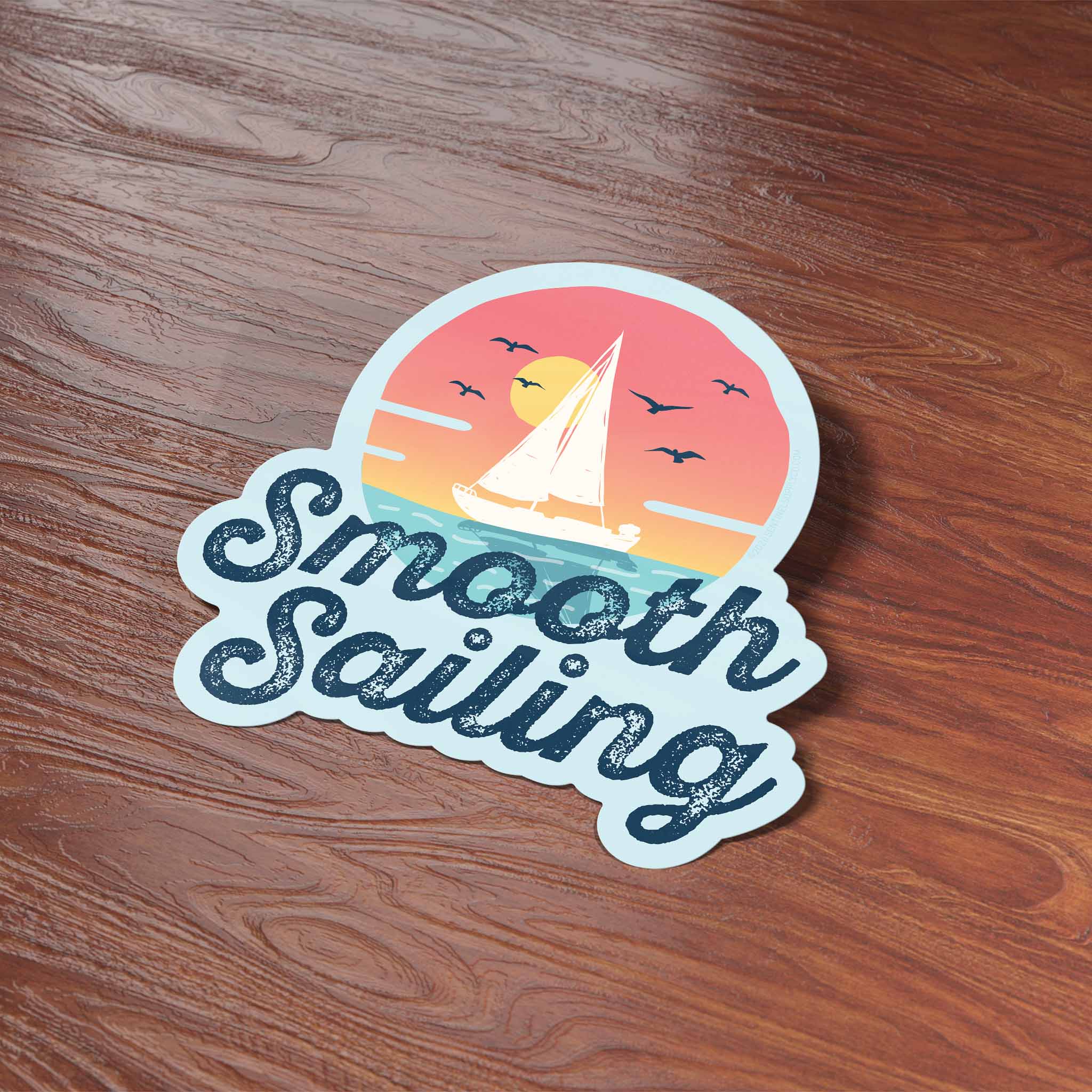 Smooth Sailing Boat Sticker