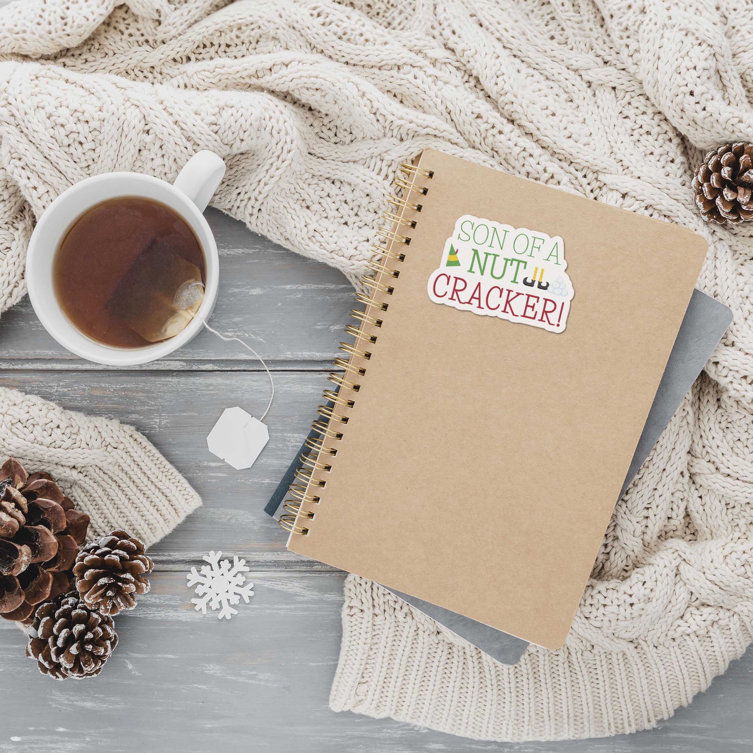 Son of a Nutcracker Christmas Movie Quote Sticker