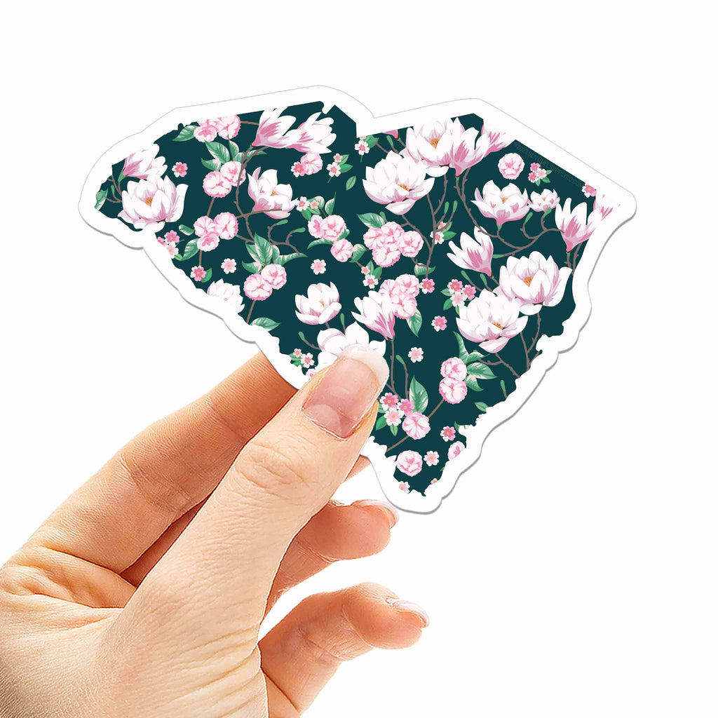 Magnolia South Carolina Car Magnet - Flexible SC Fridge Magnet