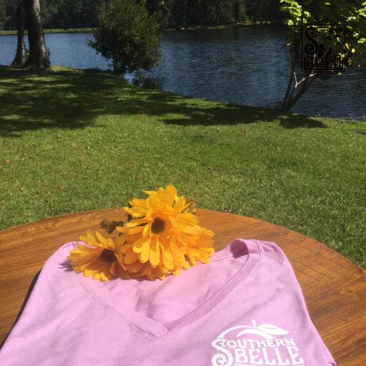 Pink Southern Belle V-Neck