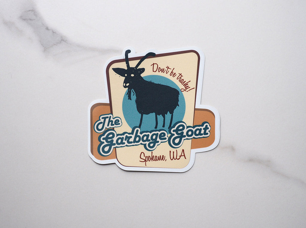 Garbage Goat Spokane Sticker