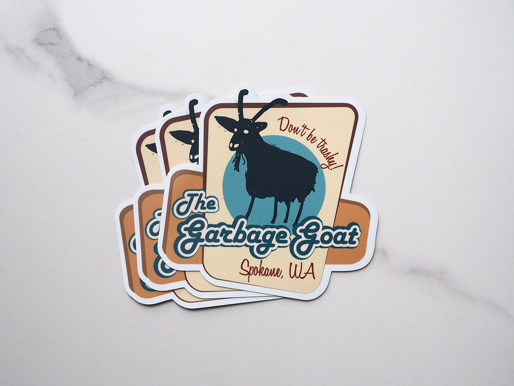 Garbage Goat Spokane Sticker