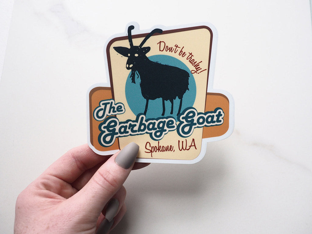 Garbage Goat Spokane Sticker