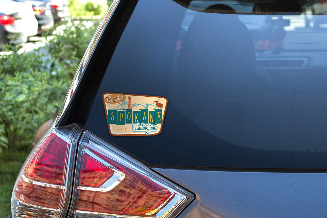 Retro Spokane Sticker
