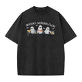 "Spooky Señora Club" Vintage Acid Wash T-Shirt – Unisex Graphic Shirt, Retro Vibe