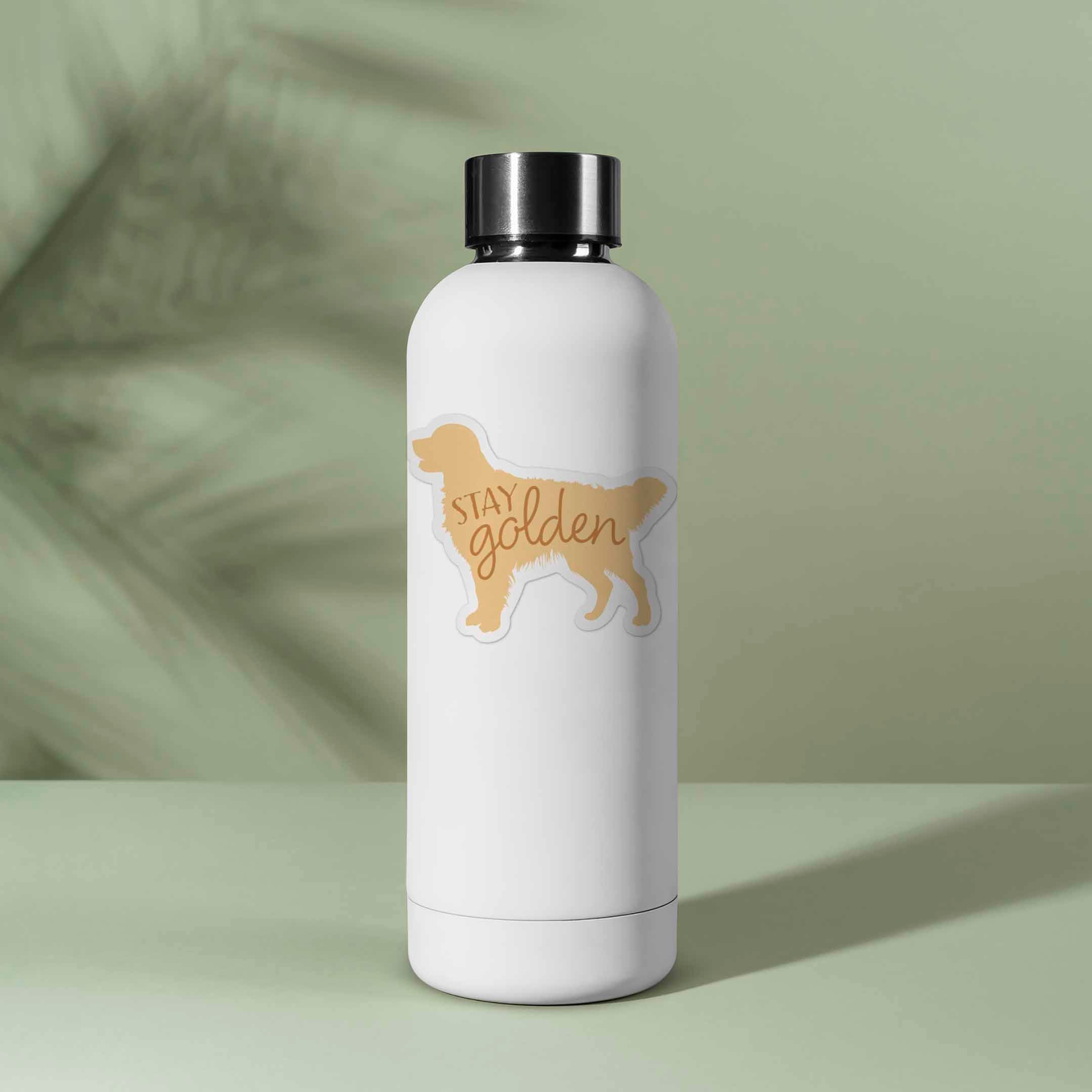 Stay Golden - Cute Golden Retriever Dog Sticker