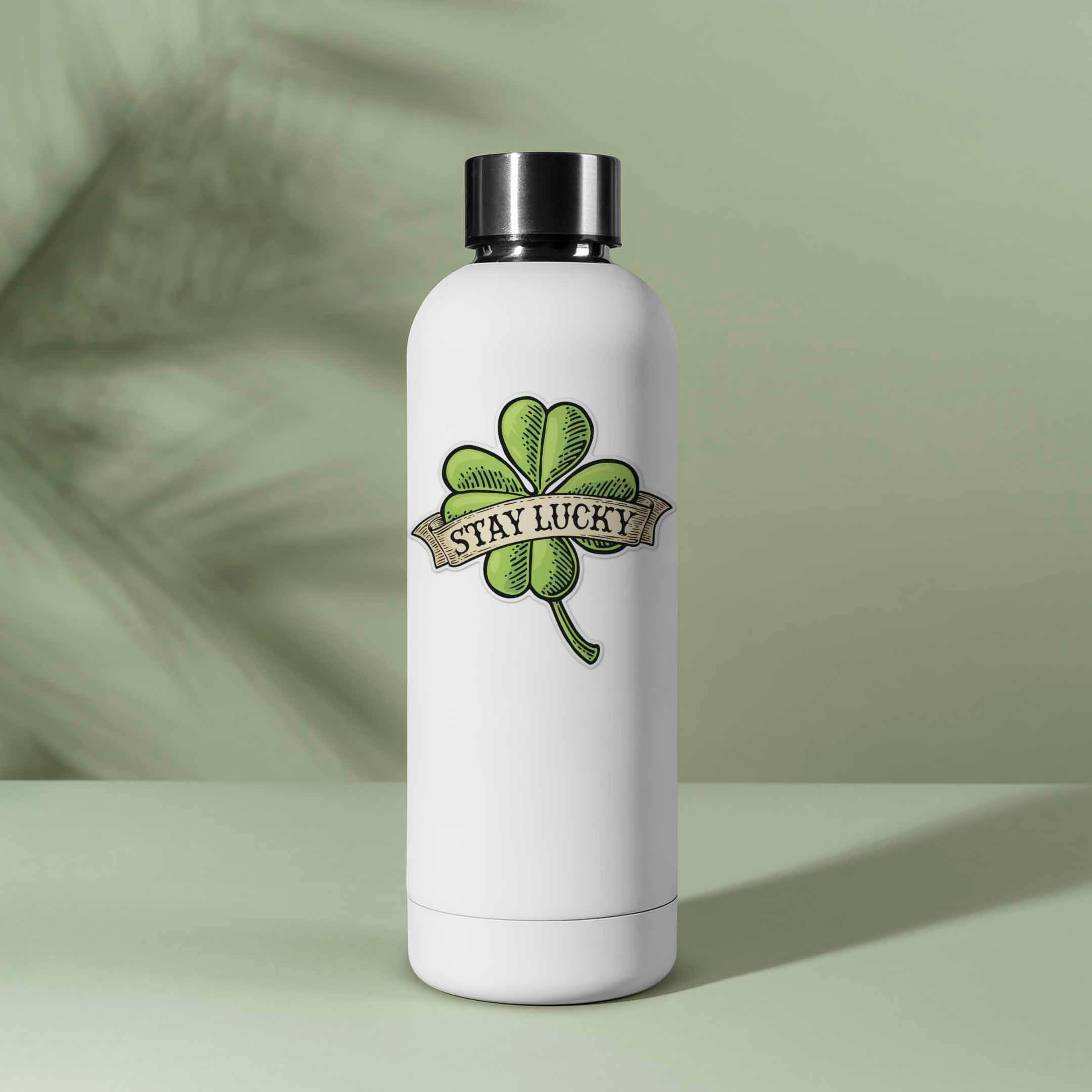 Stay Lucky Four Leaf Clover Sticker