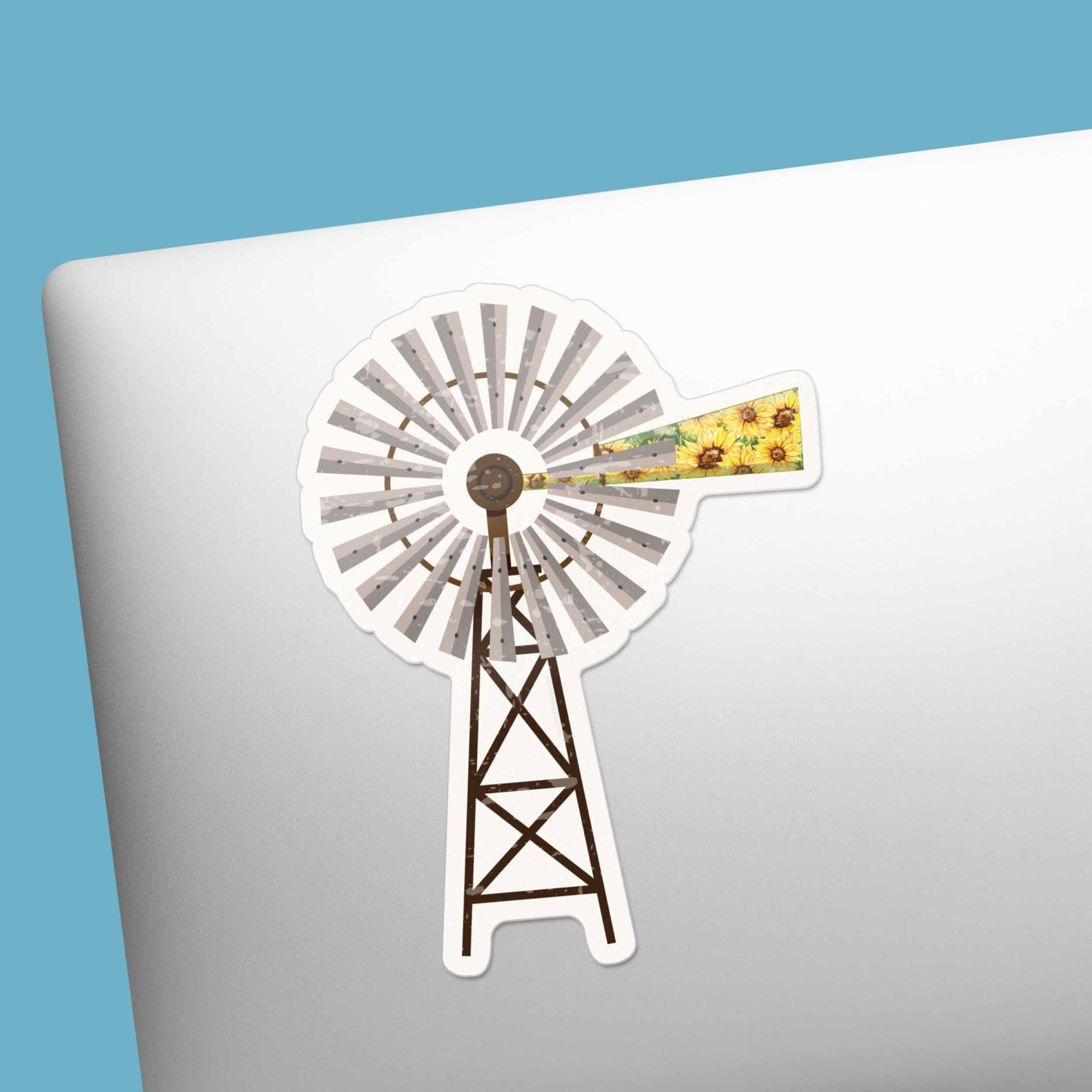 Sunflower Windmill Sticker