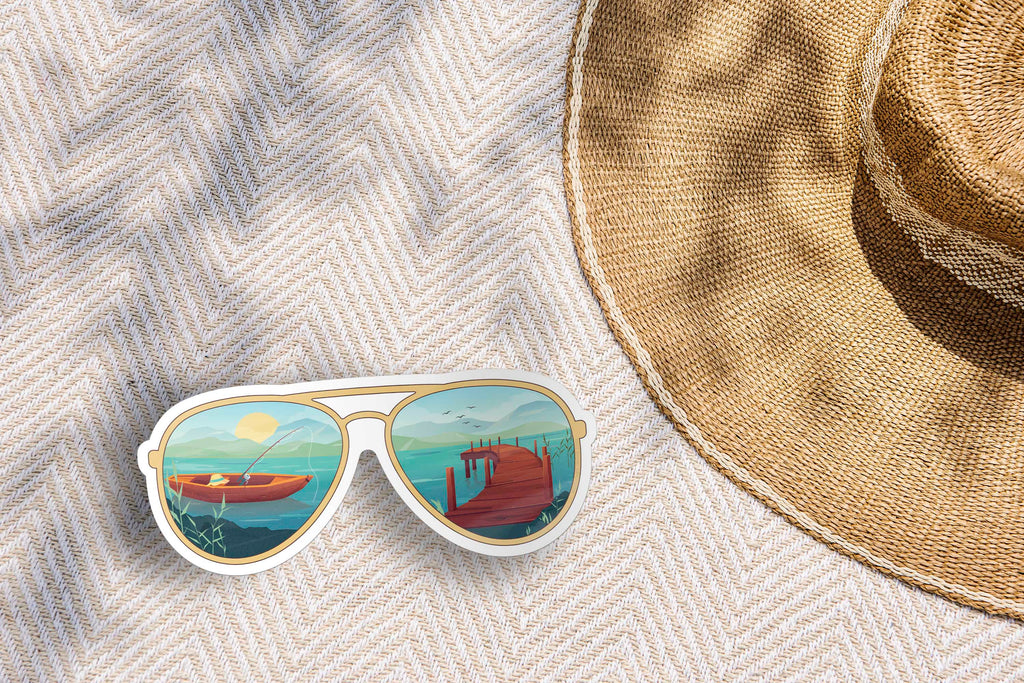 Sunglasses Lake Sticker