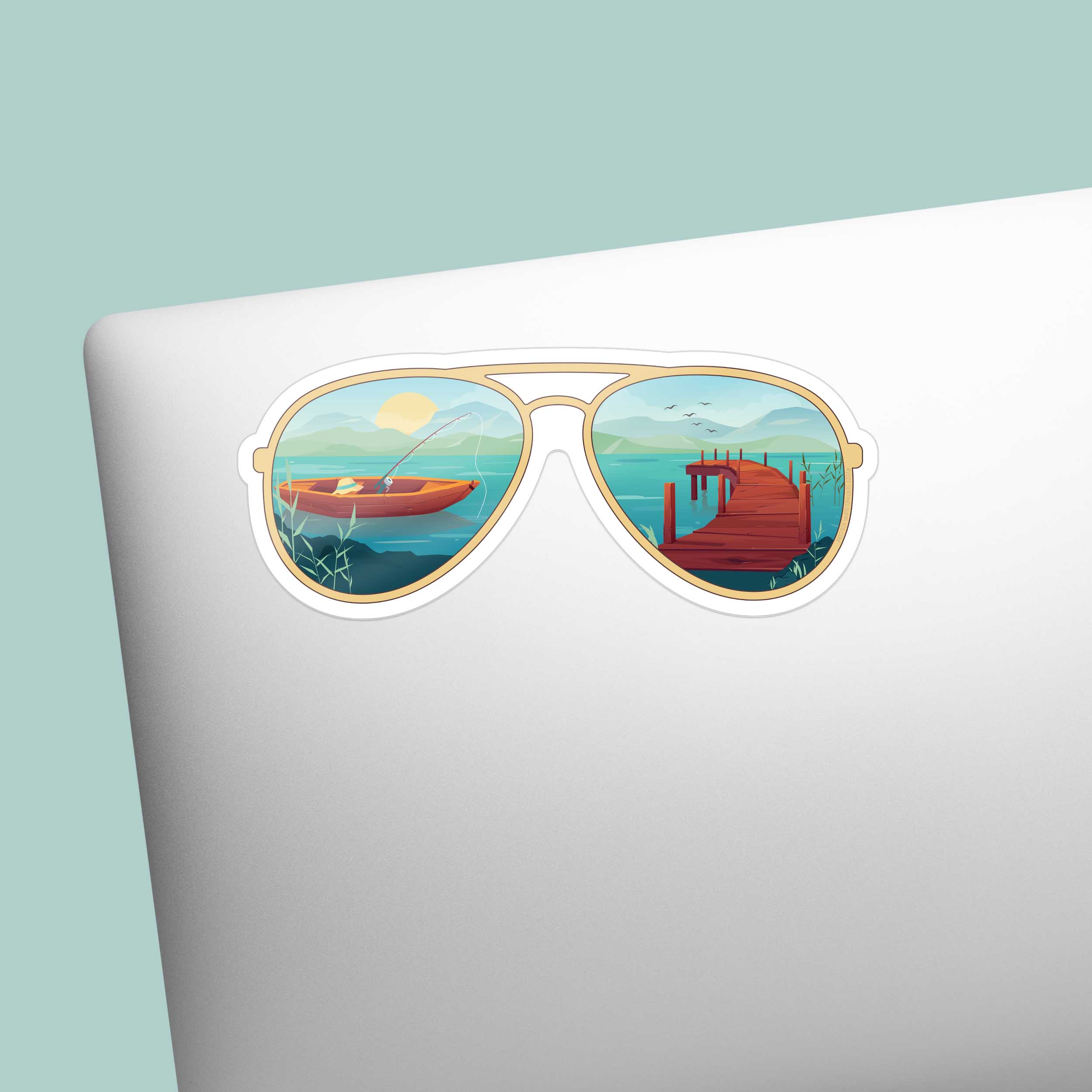 Sunglasses Lake Sticker