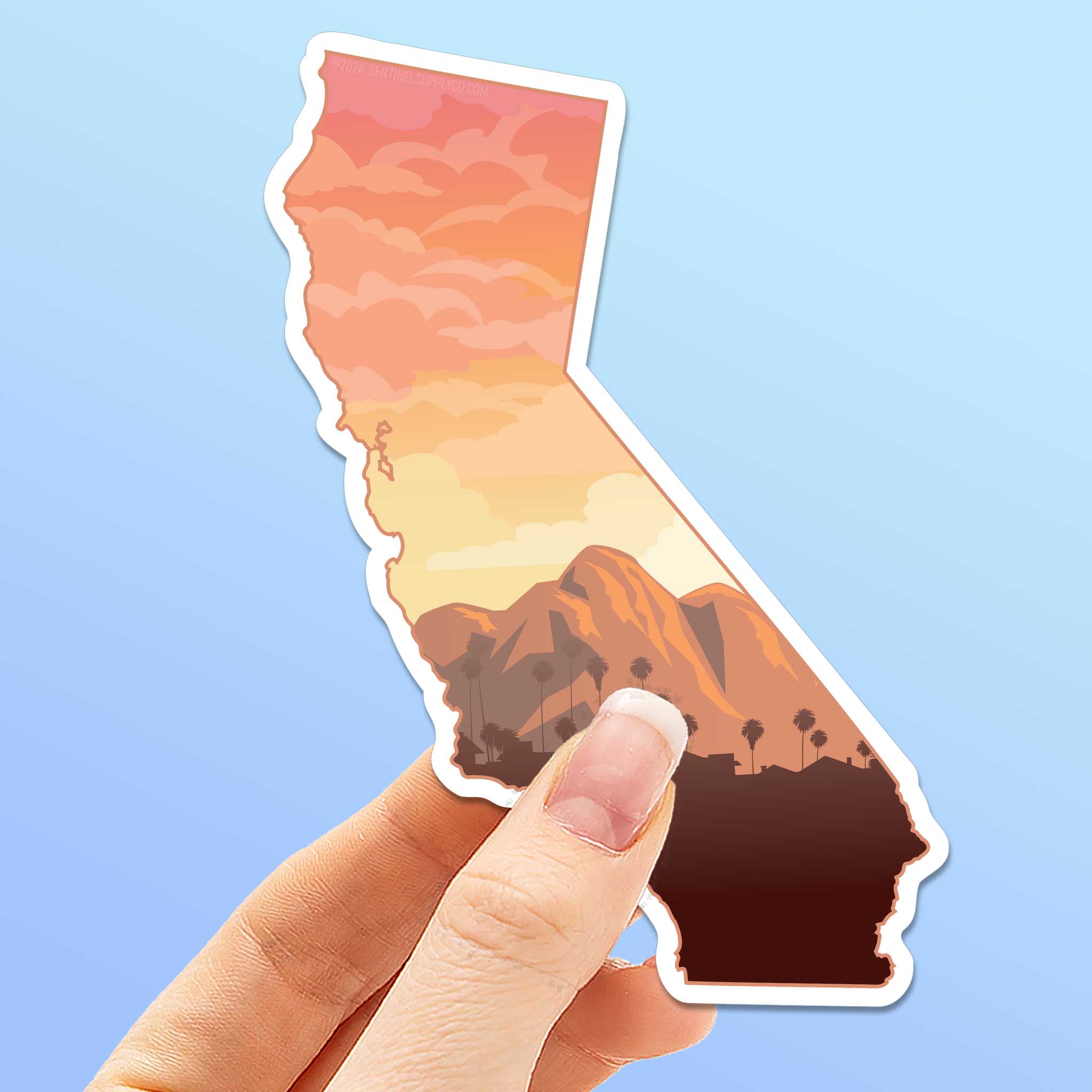 Southern California Sunset Sticker