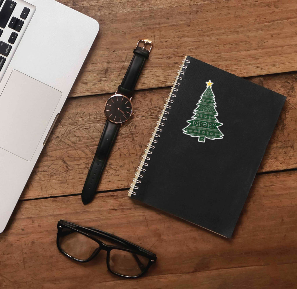Cozy Sweater Christmas Tree Sticker