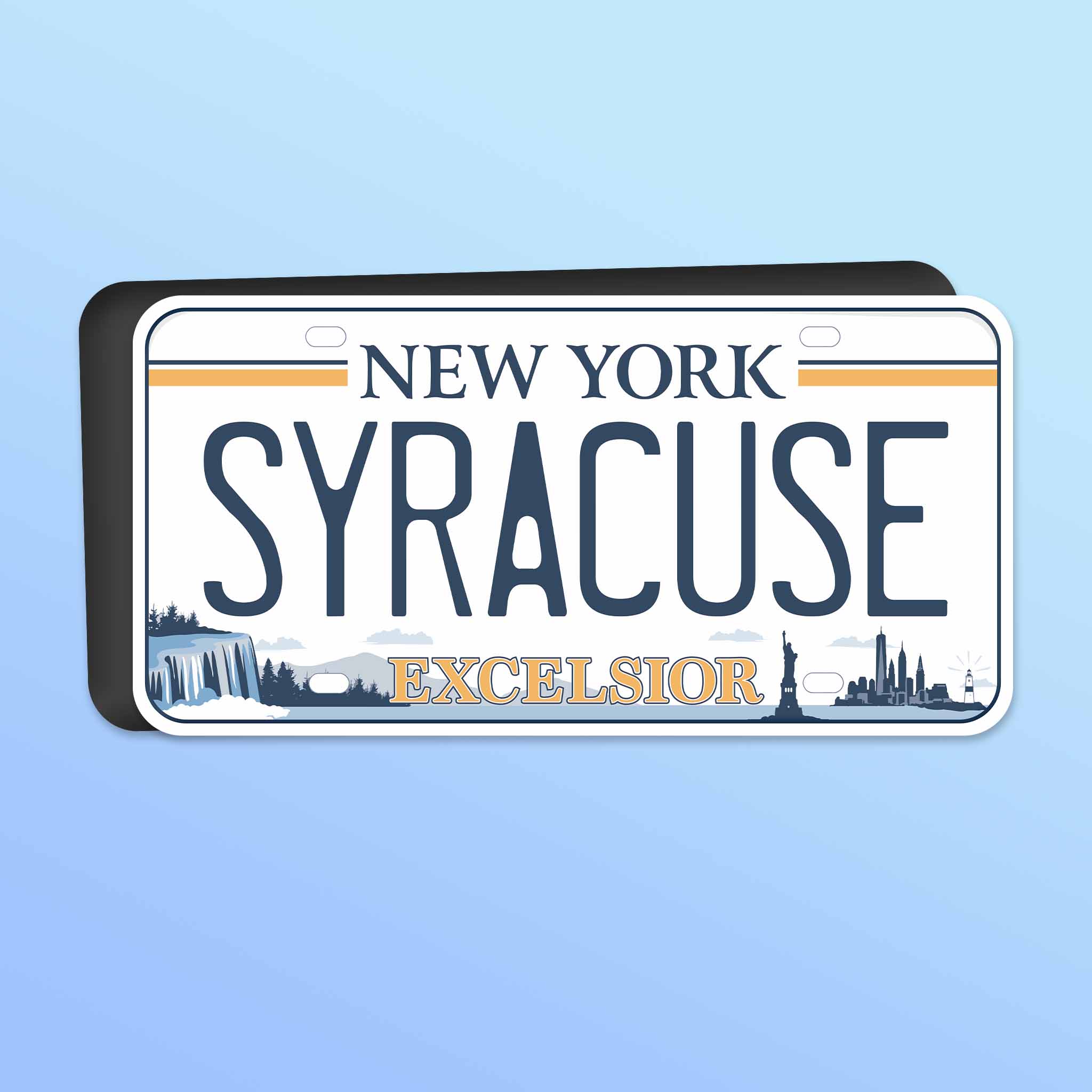 Syracuse New York Car Magnet - Flexible NY Fridge Magnet