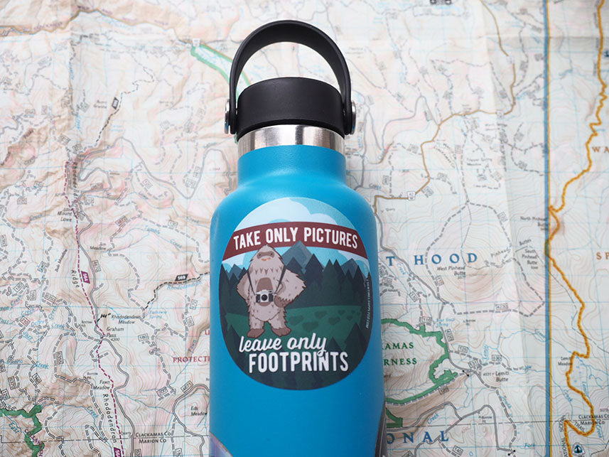 Take Only Pictures Sasquatch Sticker