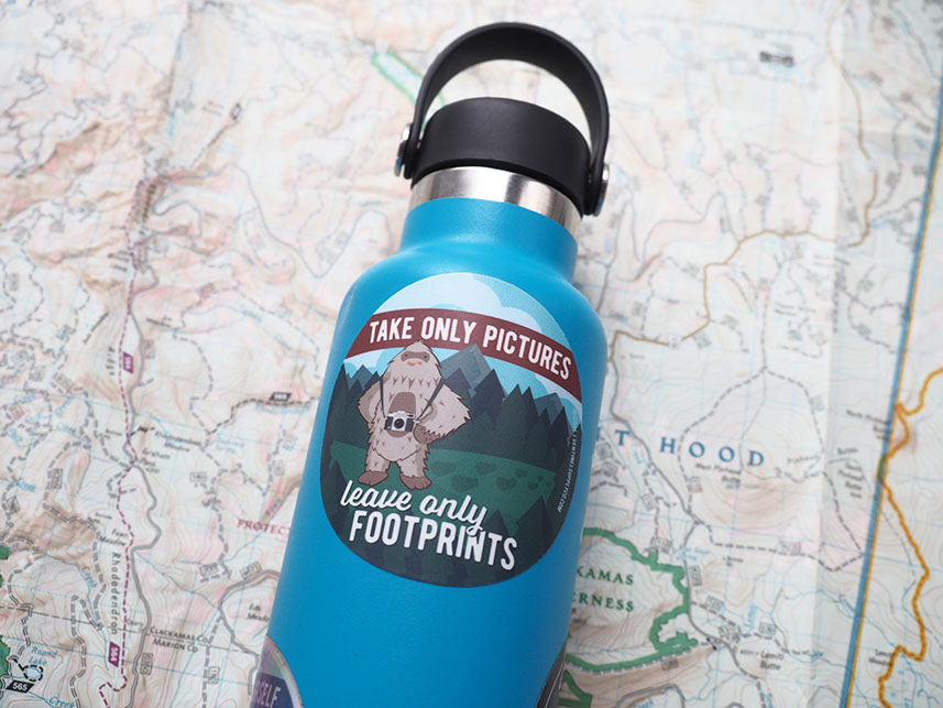 Take Only Pictures Sasquatch Sticker