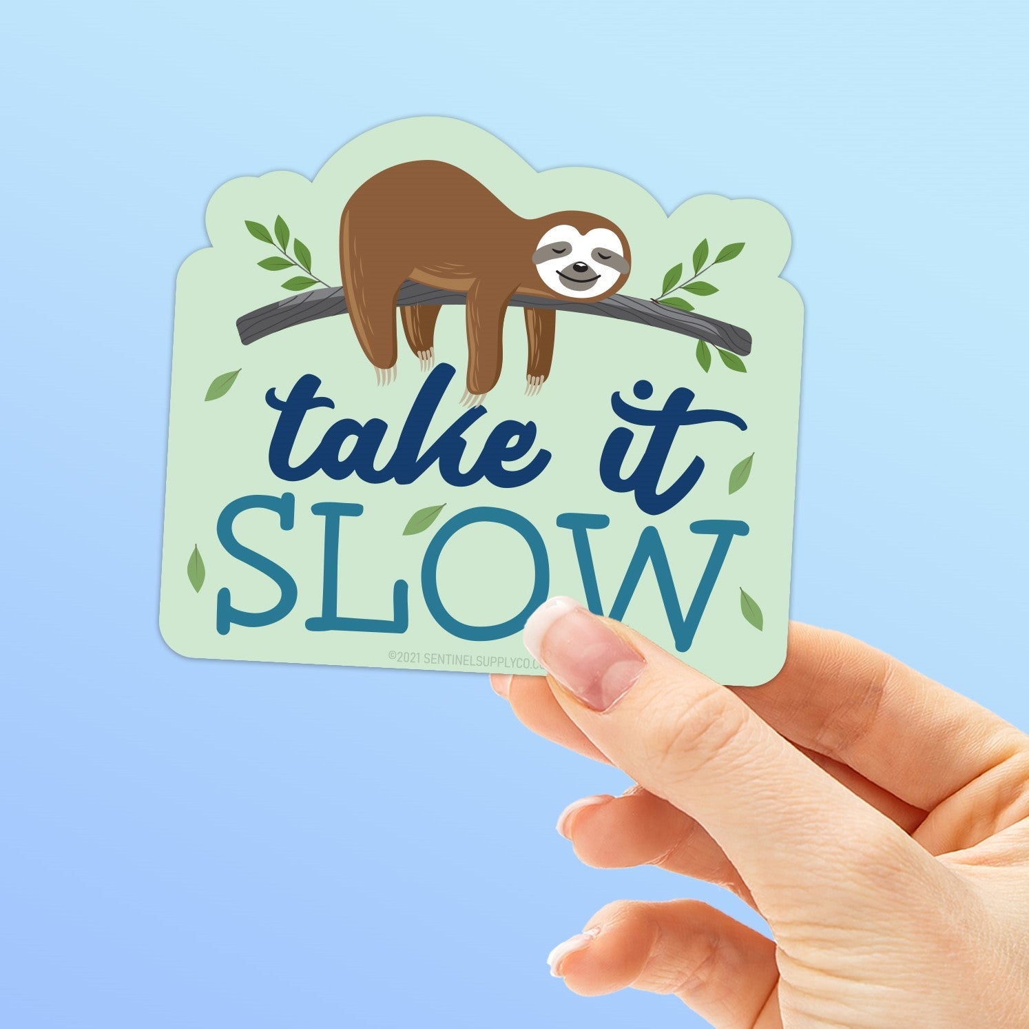 Take It Slow Sloth Magnet