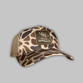 Tan Woven Duck Camo Trucker XL Size