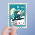 USA 2026 Snowboard Sticker - Milan Winter Sports Decal