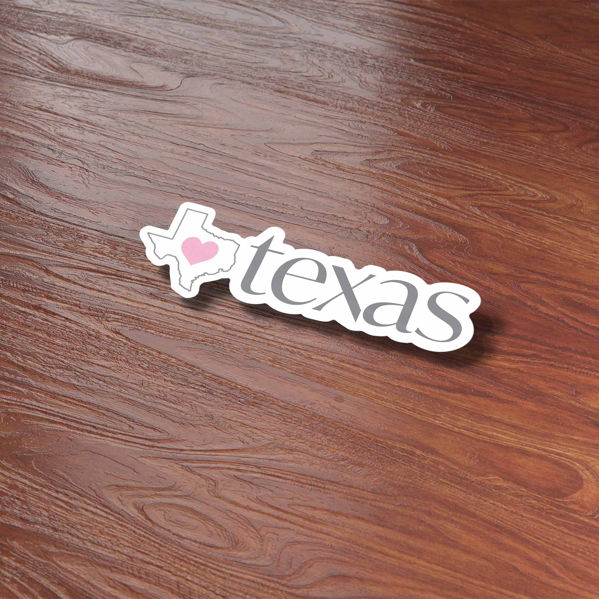 Texas Heart Sticker
