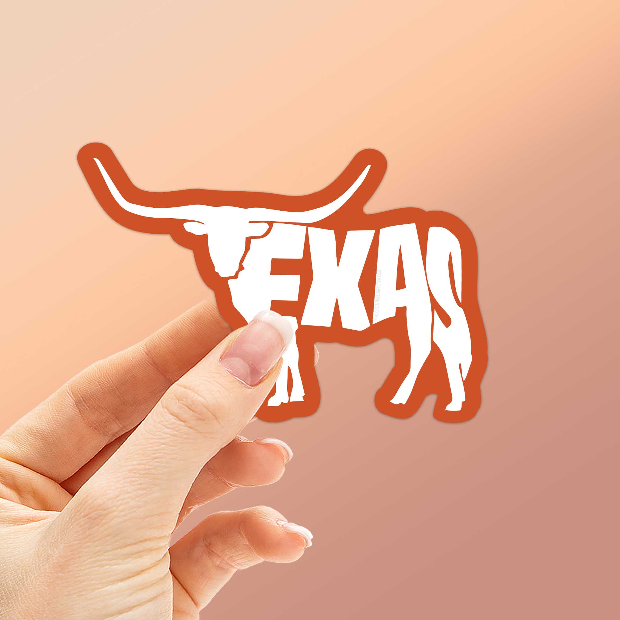 Texas Longhorn Bumper Sticker