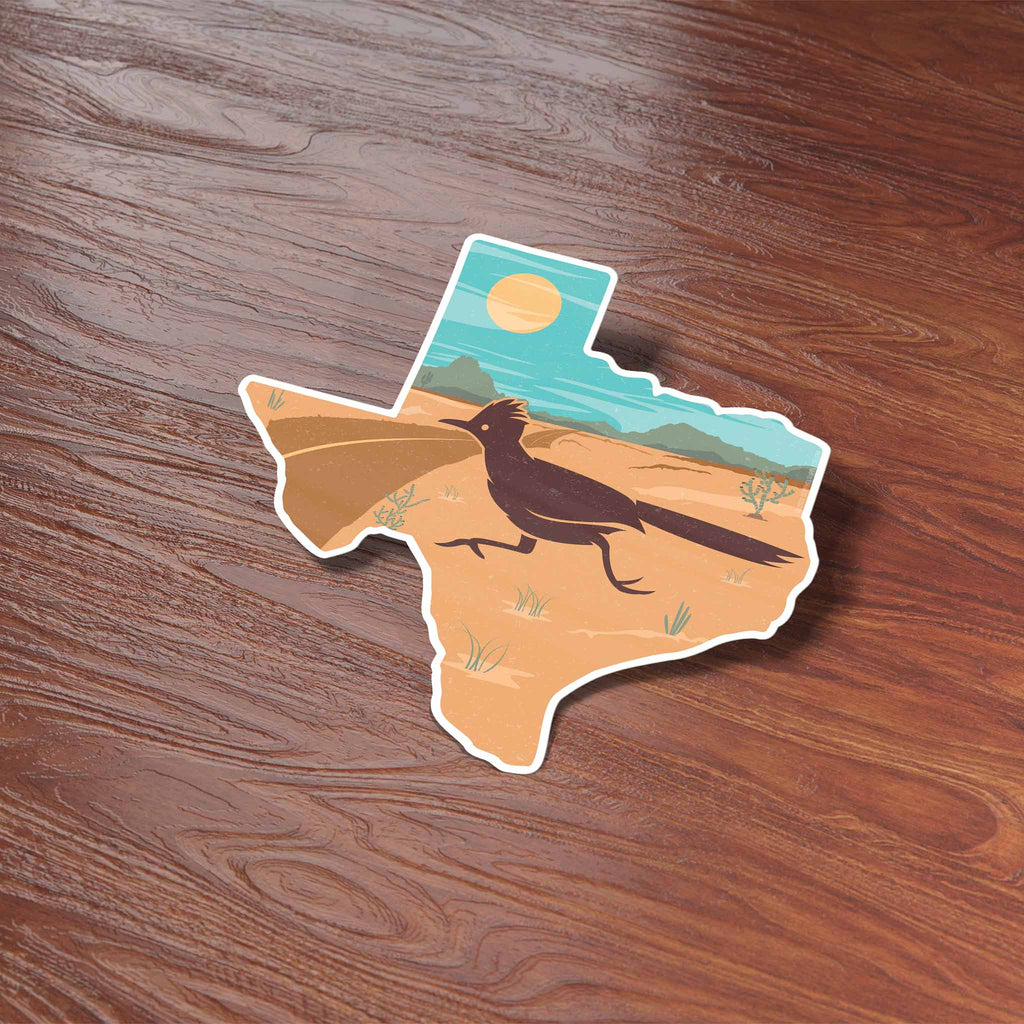 Texas Desert Roadrunner Sticker