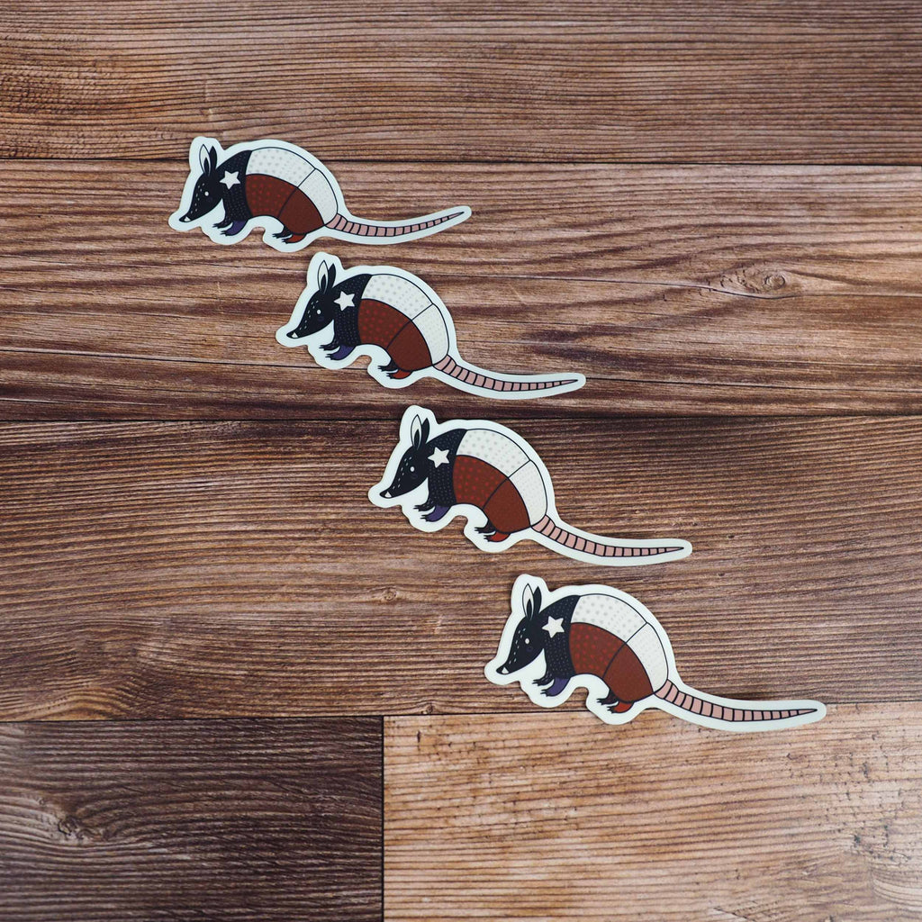 Texas Armadillo Sticker
