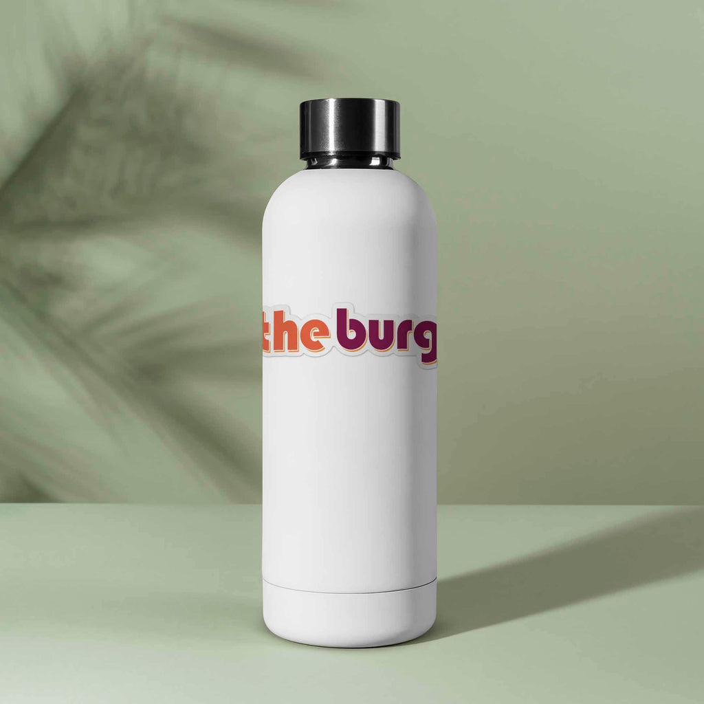 The Burg Virginia Outline Sticker - Cute Blacksburg VA Decal