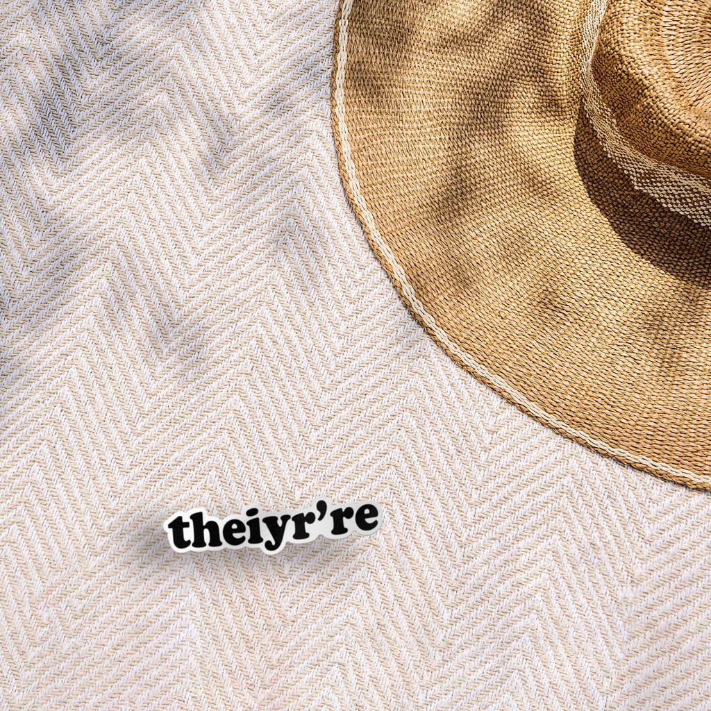 Theiyr're Sticker - Funny Misspelling Decal for Water Bottle