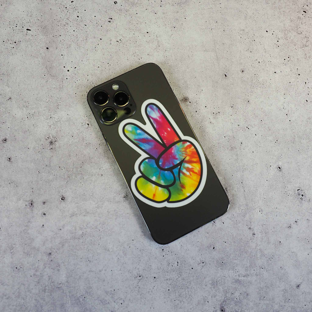 Tie Dye Peace Sign Sticker