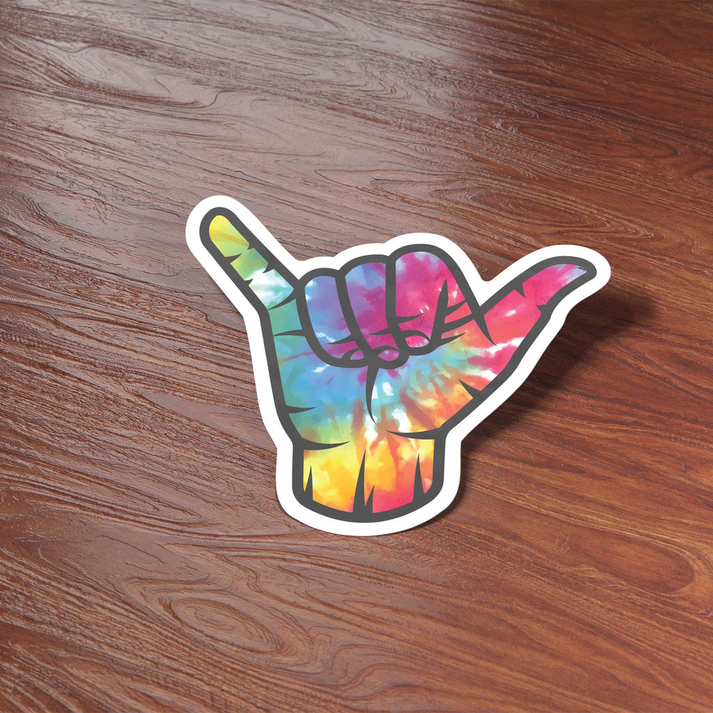 Tie Dye Shaka Sign Sticker