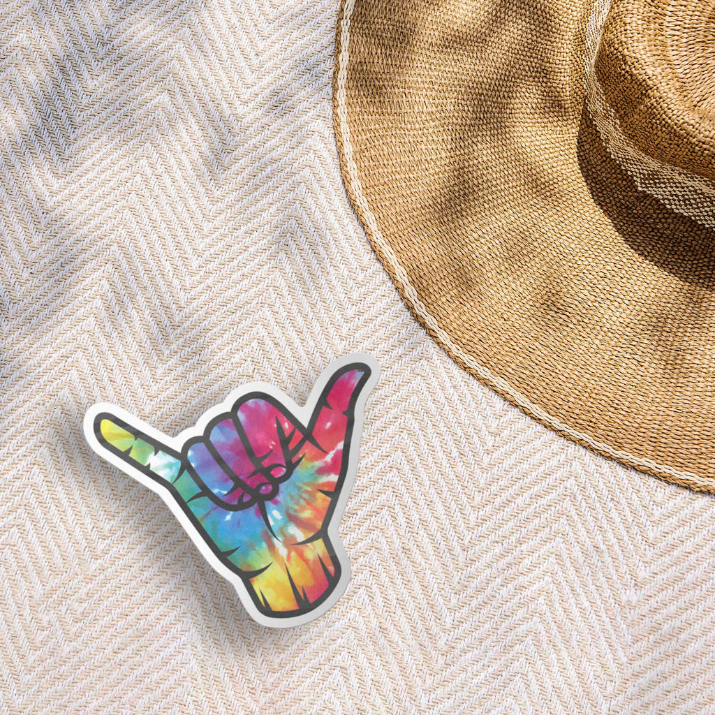 Tie Dye Shaka Sign Sticker