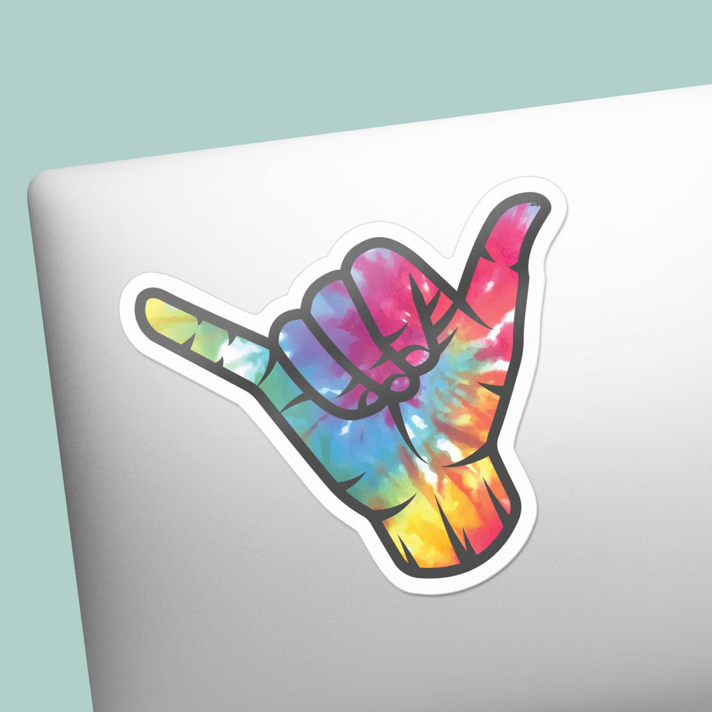 Tie Dye Shaka Sign Sticker
