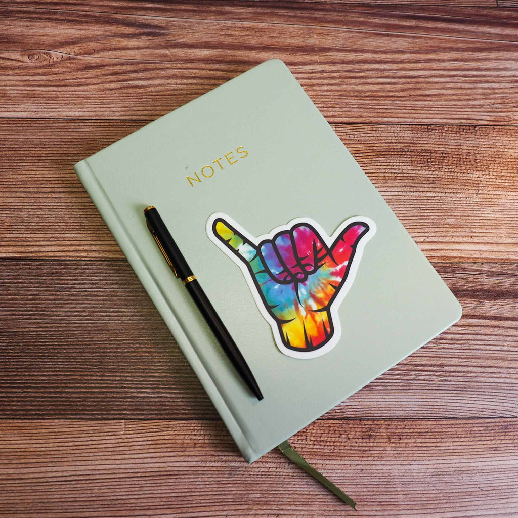 Tie Dye Shaka Sign Sticker