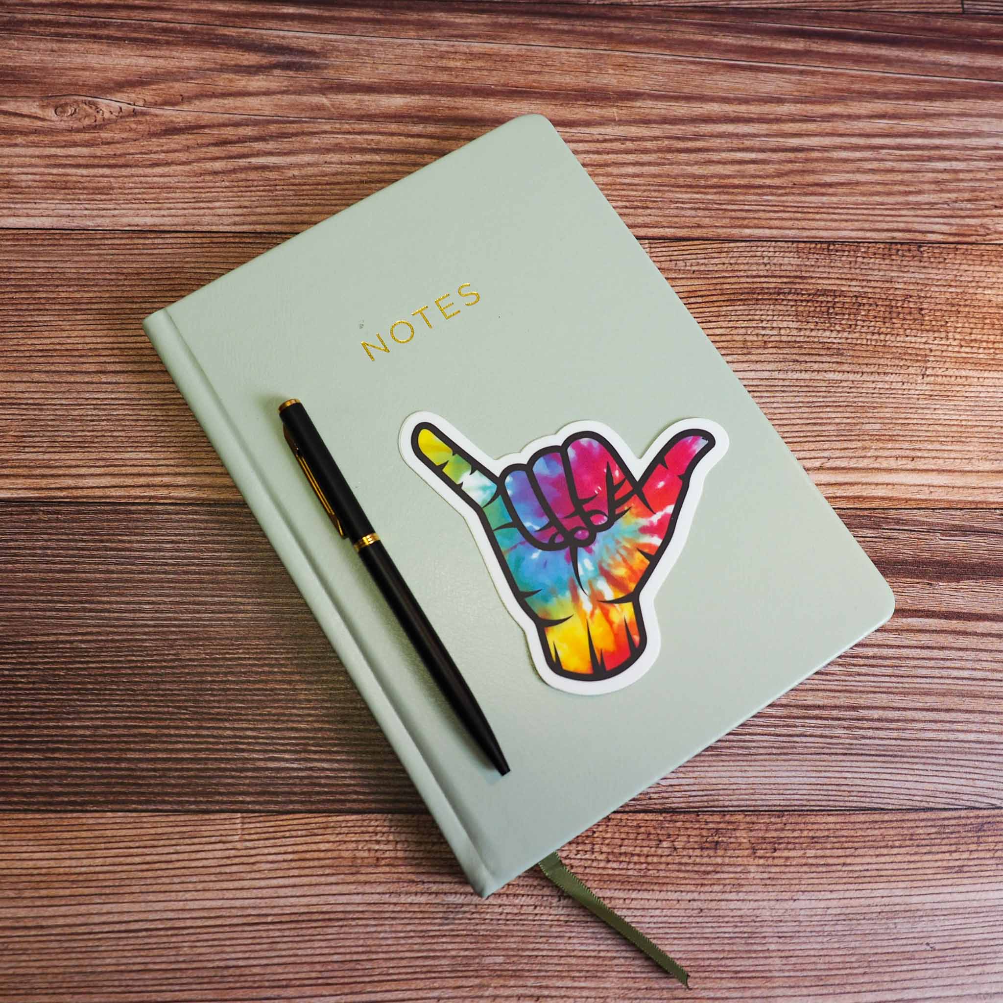 Tie Dye Shaka Sign Sticker