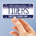 Tigers South Carolina License Plate Sticker