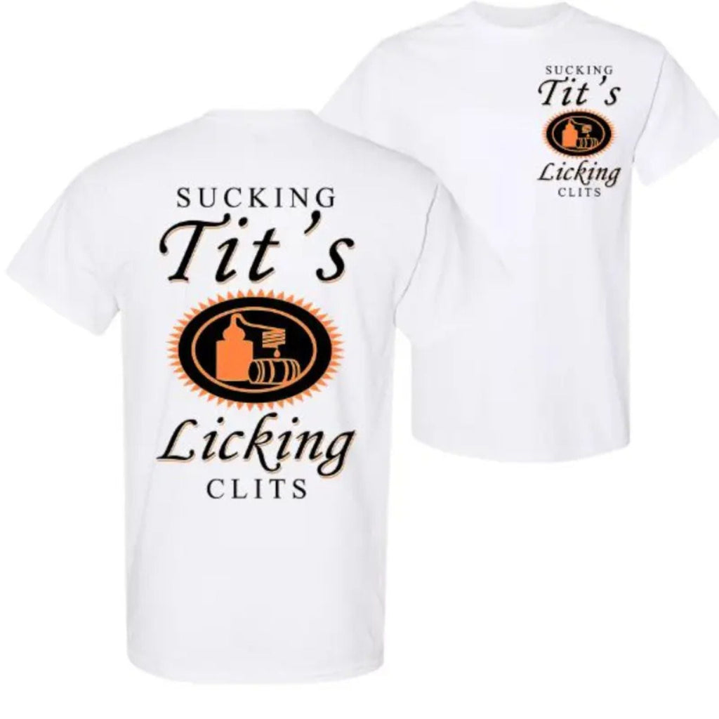 Tito Logo "Party Vibes" T-shirt - Drinking Humor Graphic Tee, Unisex Cotton Top