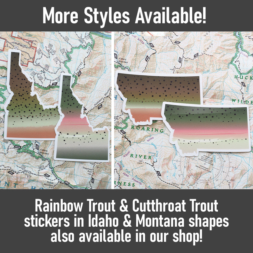 Cutthroat Trout Idaho Fishing Sticker