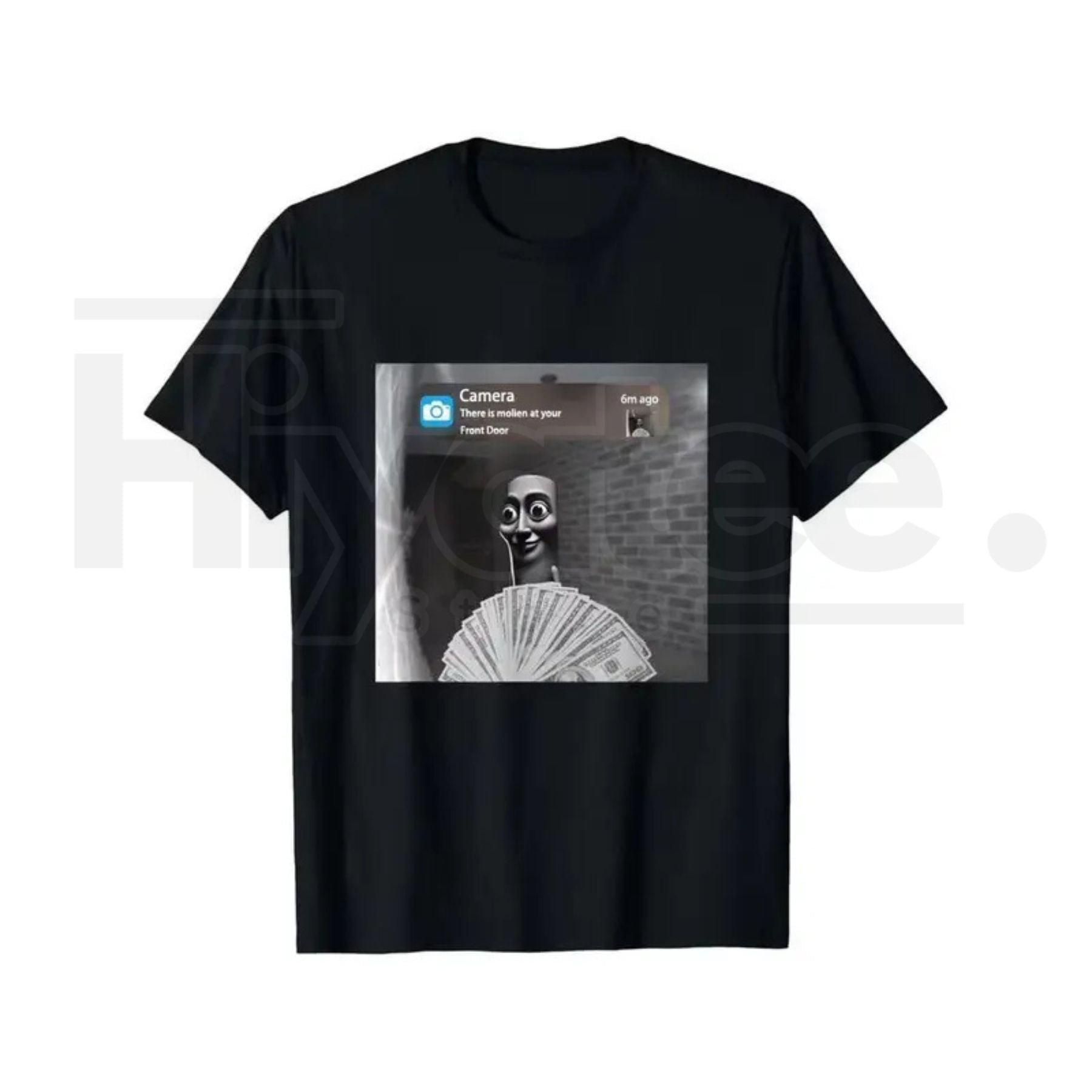 "Tung Tung Tung Sahur" Funny Viral Meme – Premium Cotton Black Graphic Top