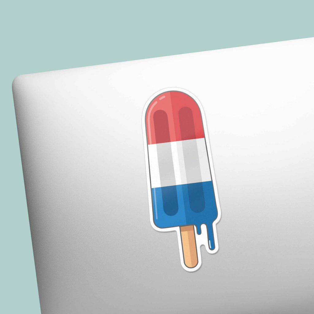 4th of July American Flag Popsicle Sticker - Cool Patriotic USA Decal